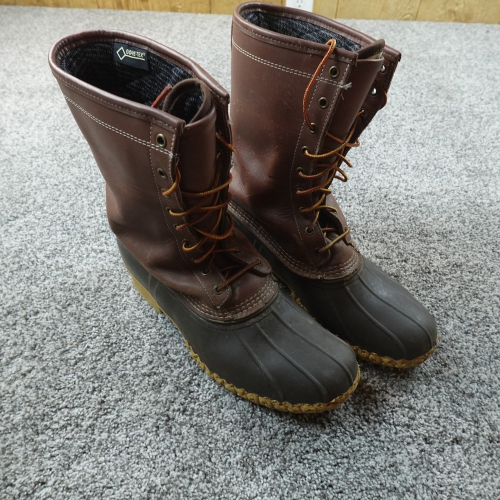 LL Bean Boots Mens 12 M Gore Tex Thinsulate Waterproof Duck Hunting Shoes USA